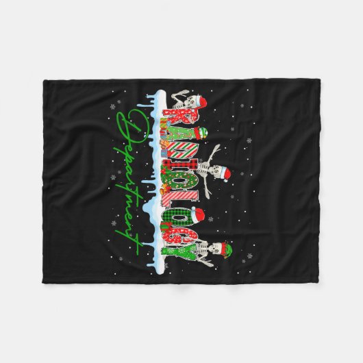 Radiology Department Xray Tech Ct Mri Merry Christ Fleece Deken (Voorkant (Horizontaal))