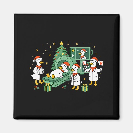Radiology Funny Goose Ct Scan Christmas Xray Nurse Magneet (Voorkant)