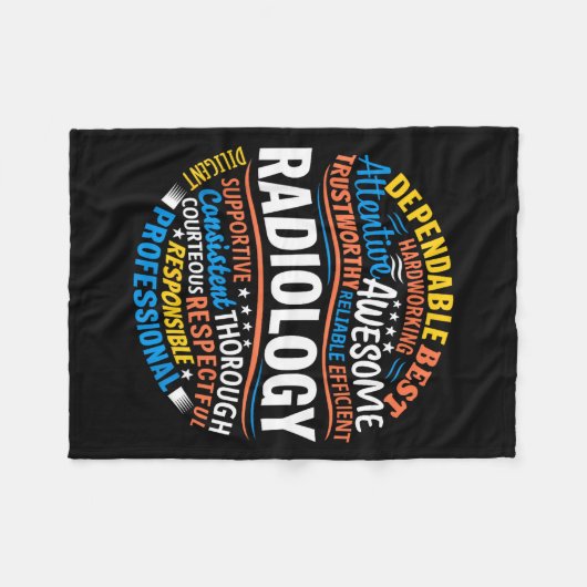 Radiology Funny Rad Tech Week Appreciation Radiolo Fleece Deken (Voorkant (Horizontaal))