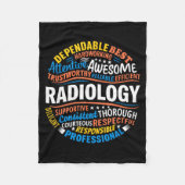 Radiology Funny Rad Tech Week Appreciation Radiolo Fleece Deken (Voorkant)