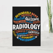 Radiology Funny Rad Tech Week Appreciation Radiolo Kaart (Voorkant)