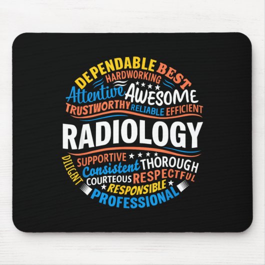 Radiology Funny Rad Tech Week Appreciation Radiolo Muismat (Voorkant)