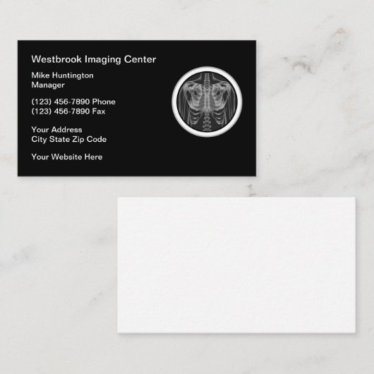 Radiology Imaging Center Visitekaartje (Voorkant / Achterkant)