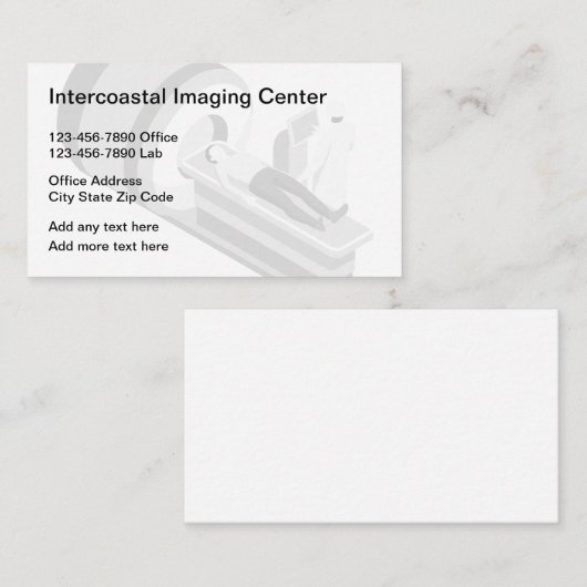 Radiology Imaging-visitekaartjes Visitekaartje (Voorkant / Achterkant)