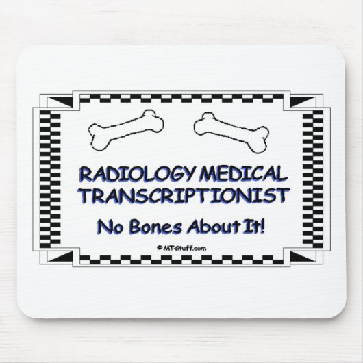 Radiology Medical Transcriptionist Muismat (Voorkant)