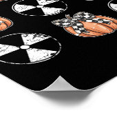 Radiology Pumpkin Coquette Fall Autumn Xray Tech H Poster (Hoek)