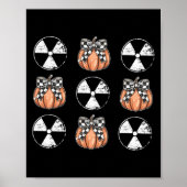 Radiology Pumpkin Coquette Fall Autumn Xray Tech H Poster (Voorkant)
