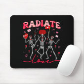 Radiology Radiate Rad Tech Valentine Skeleton Hear Muismat (Met muis)