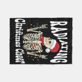 Radiology Radiating Christmas Cheer X-ray Rad Tech Fleece Deken (Voorkant (Horizontaal))