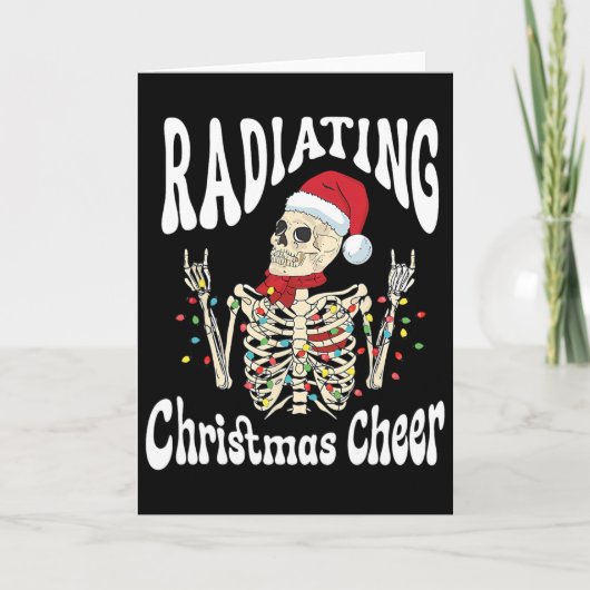 Radiology Radiating Christmas Cheer X-ray Rad Tech Kaart (Voorkant)