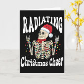 Radiology Radiating Christmas Cheer X-ray Rad Tech Kaart (Gele Bloem)