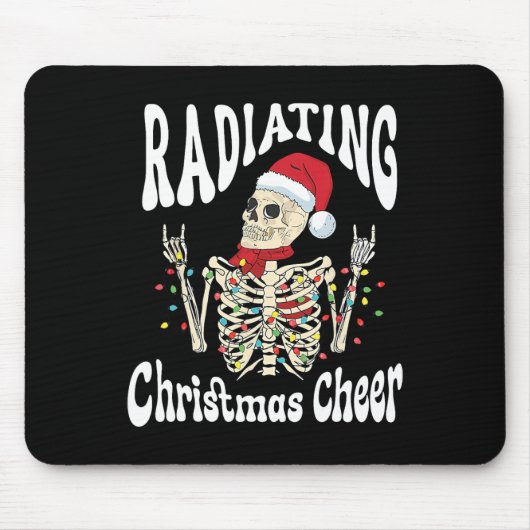 Radiology Radiating Christmas Cheer X-ray Rad Tech Muismat (Voorkant)