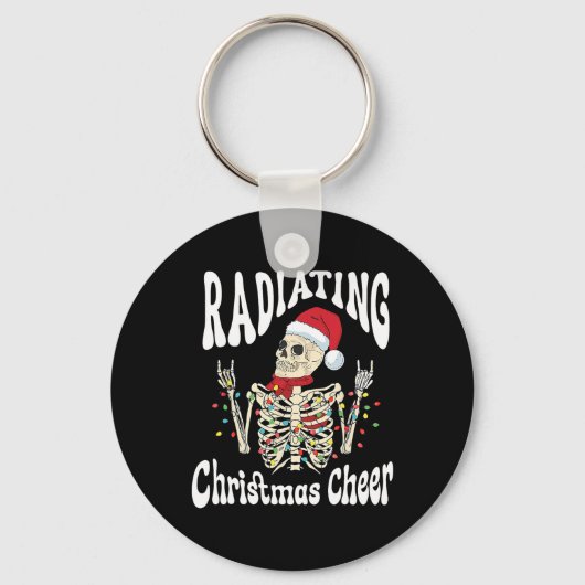 Radiology Radiating Christmas Cheer X-ray Rad Tech Sleutelhanger (Voorkant)