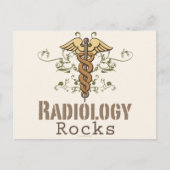 Radiology Rocks Caduceus-Briefkaart Briefkaart (Voorkant)