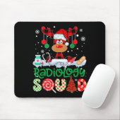 Radiology Squad Nurse Reindeer Buffalo Red Plaid C Muismat (Met muis)