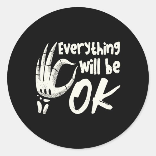 Radiology Tech Everything Will Be Ok Technologist Ronde Sticker (Voorkant)