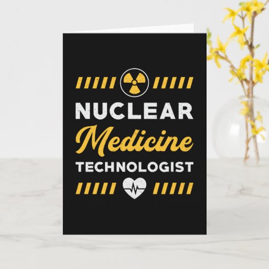 Radiology Tech Nuclear Medicinal Xray Kaart (Gele Bloem)