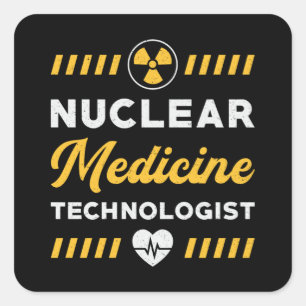 Radiology Tech Nuclear Medicinal Xray Vierkante Sticker