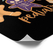 Radiology Tech Pediatric Christmas Gingerbread Man Poster (Hoek)