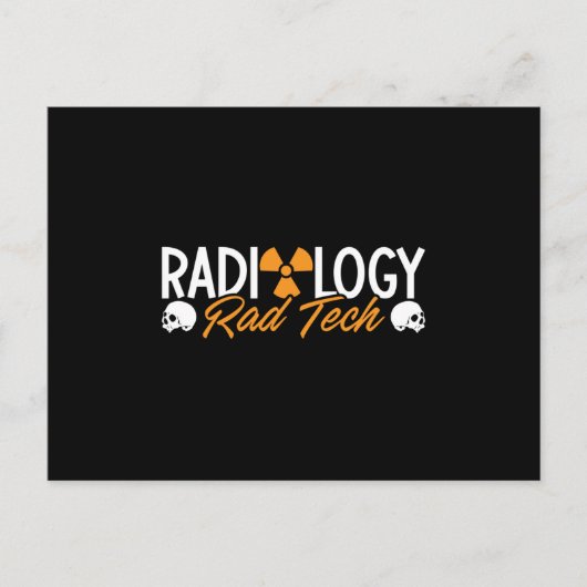 Radiology Tech Rad Medicine Technoloog Xray Briefkaart (Voorkant)