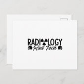 Radiology Tech Rad Medicine Xray Technoloog Briefkaart (Voorkant / Achterkant)