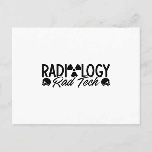 Radiology Tech Rad Medicine Xray Technoloog Briefkaart (Voorkant)