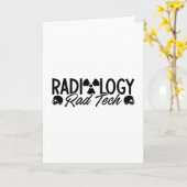 Radiology Tech Rad Medicine Xray Technoloog Kaart (Gele Bloem)