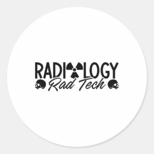 Radiology Tech Rad Medicine Xray Technoloog Ronde Sticker