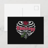 Radiology Tech Rad Nurse Xray Flower Technologist Briefkaart (Voorkant / Achterkant)