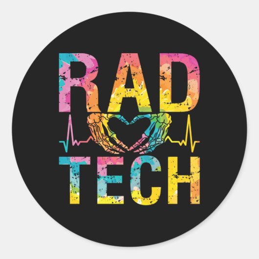 Radiology Tech Rad Tech Medicine Technologist Xray Ronde Sticker (Voorkant)
