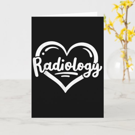 Radiology Tech Technician X-ray Tech X-ray Technol Kaart (Gele Bloem)