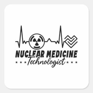 Radiology Tech Xray Nuclear Medicine Technoloog Vierkante Sticker