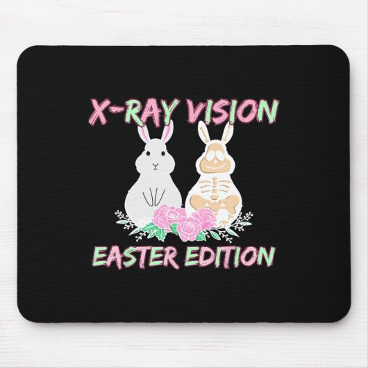 Radiology Tech Xray Vision Easter Edition Bunny Ea Muismat (Voorkant)