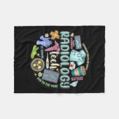 Radiology Technician Christmas Rad Tech X-ray Tech Fleece Deken (Voorkant (Horizontaal))