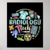 Radiology Technician Christmas Rad Tech X-ray Tech Poster (Voorkant)