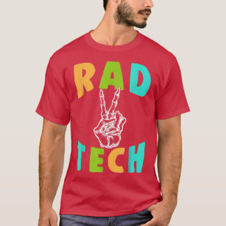 Radiology Xray Skeleton Hand Peace Sign Radiologis T-shirt