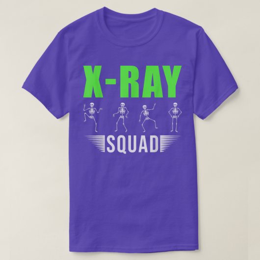 Radiology Xray Skeletons Funny Radiologist Squad  T-shirt (Design voorkant)