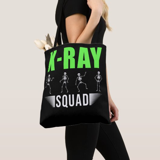 Radiology Xray Skeletons Funny Radiologist Squad Tote Bag (Dichtbij)