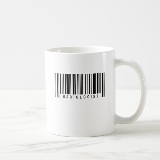 Radioloog Barcode Koffiemok (Rechts)