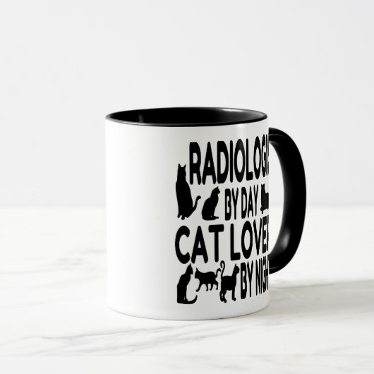 Radioloog Cat Lover Mok (Voorkant rechts)