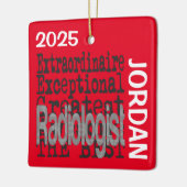 Radioloog Extraordinaire CUSTOM Keramisch Ornament (Links)