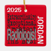 Radioloog Extraordinaire CUSTOM Keramisch Ornament (Voorkant)