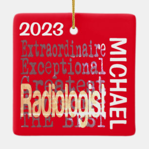 Radioloog Extraordinaire CUSTOM Keramisch Ornament