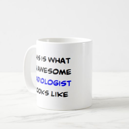 radioloog, geweldige koffiemok (Voorkant links)