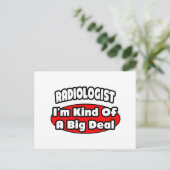 Radioloog...grote deal briefkaart (Staand voorkant)