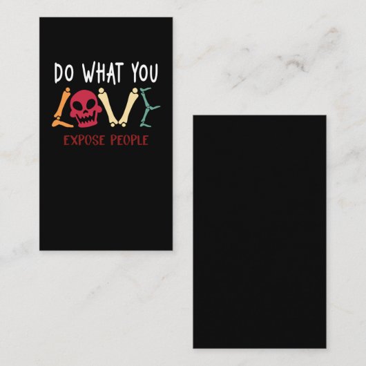 Radioloog Humor Skeleton Xray Funny Radiology Visitekaartje (Voorkant / Achterkant)