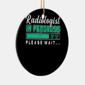 Radioloog in behandeling: wacht op de toekomst keramisch ornament (Rechts)