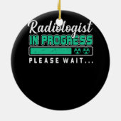 Radioloog in behandeling: wacht op de toekomst keramisch ornament (Achterkant)