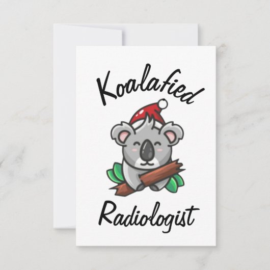 Radioloog kaart met koala (Voorkant)
