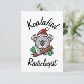 Radioloog kaart met koala (Staand voorkant)